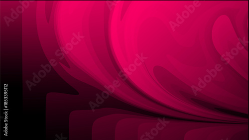 Dramatic, rich pink and dark gradient abstract wallpaper, featuring smooth, elegant swirls that create a striking contrast