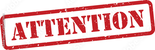 Red attention stamp