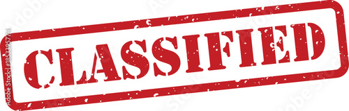 Red classified stamp