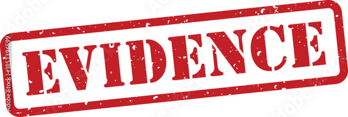 Red evidence stamp