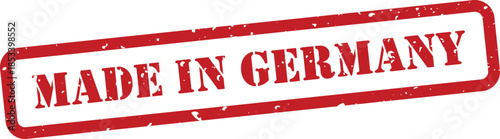 Red made in Germany stamp