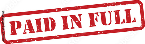 red paid in full stamp