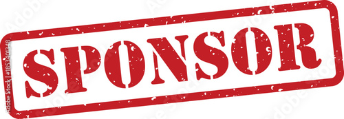 Red sponsor rubber stamp