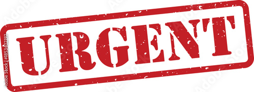 Red urgent stamp