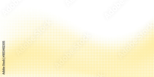 Pastel yellow and white pop art background in retro comic style with halftone dots design, vector illustration eps10