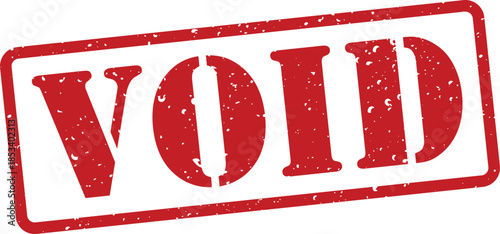 Red void grunge stamp