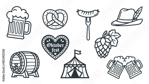 Oktoberfest Celebration Elements Collection.