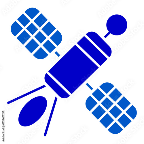 Orbital Space Satellite Icon