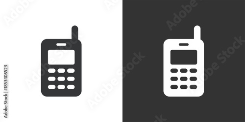 Walkie-talkie icon. Solid glyph series icon