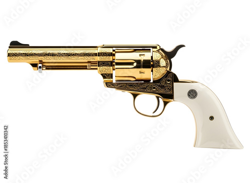 Gold plated revolver