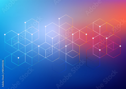 Wireframe Data Structure Technology Wallpaper