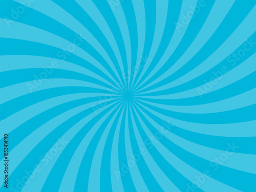 水色のスパイラルな背景のベクターイラスト