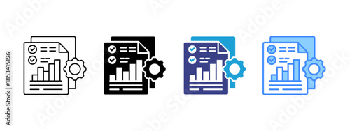 Project Management  icon set multiple style collection