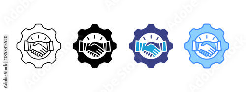 Relationship  icon set multiple style collection