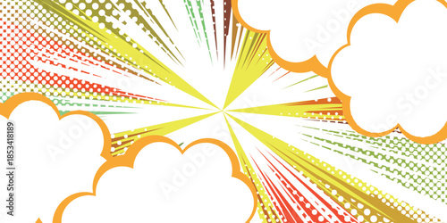 スクリーントーン　網点　コミック　幾何学　背景