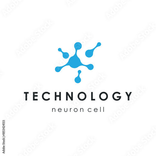 Clean neuron logo representing intelligence and neural connections