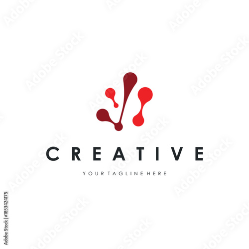 Visionary neuron logo built for intelligent digital brands