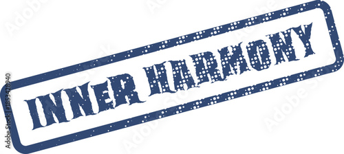 Embossed Inner Harmony Seal Design Symbolizing Balance Serenity and Personal Wellbeing