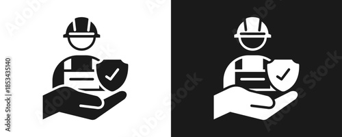 Healthcare Icon Set Glyph In White And Black Background