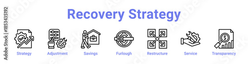 -Recovery Strategy Icon Banner and Collection