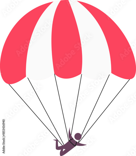 Skydiver Flying Extreme Sport Element