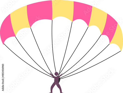 Skydiver Flying Extreme Sport Element