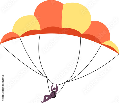 Skydiver Flying Extreme Sport Element