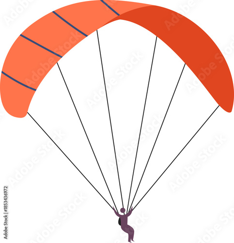 Skydiver Flying Extreme Sport Element