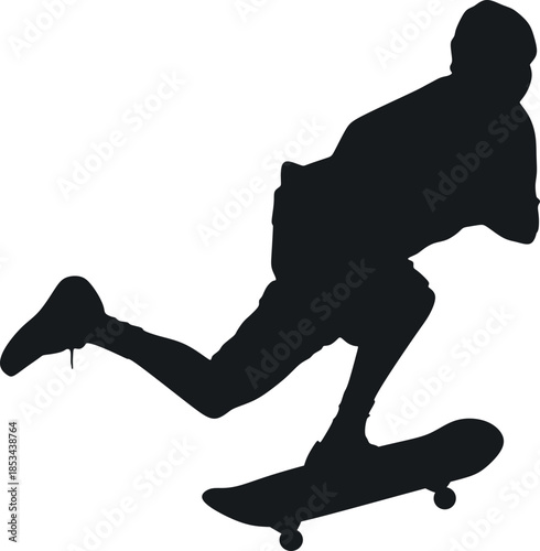Skateboarding People Sport Silhouette Element