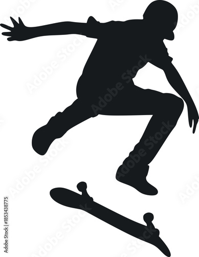 Skateboarding People Sport Silhouette Element