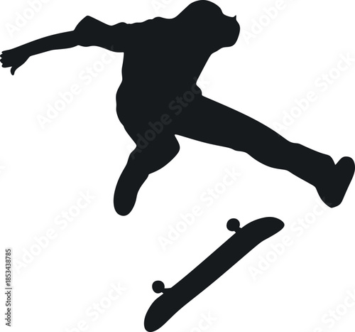 Skateboarding People Sport Silhouette Element
