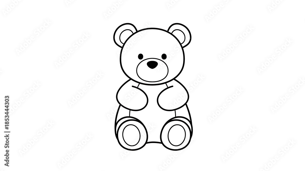 Obraz premium Teddy Bear Sitting