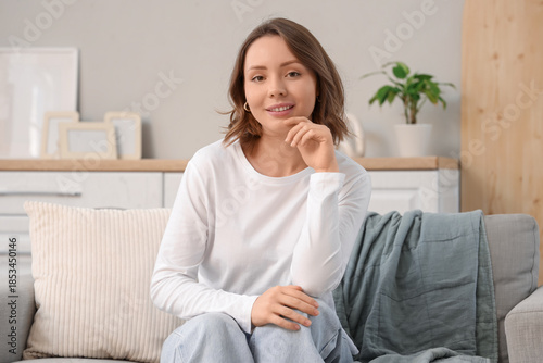 Beautiful young woman with ...
