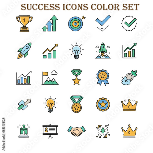 Success Concept Symbolizing Achievement Growth and Victory