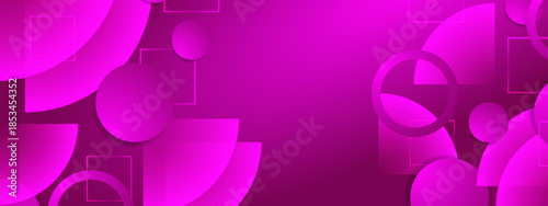 Geometric Abstract Background With Layered Shapes And Neon Glow Design Elements