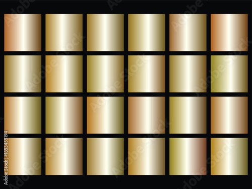 Abstract gold and silver metal geometric pattern with seamless decorative texture background