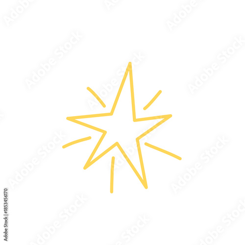 Hand drawn twinkle magic symbols