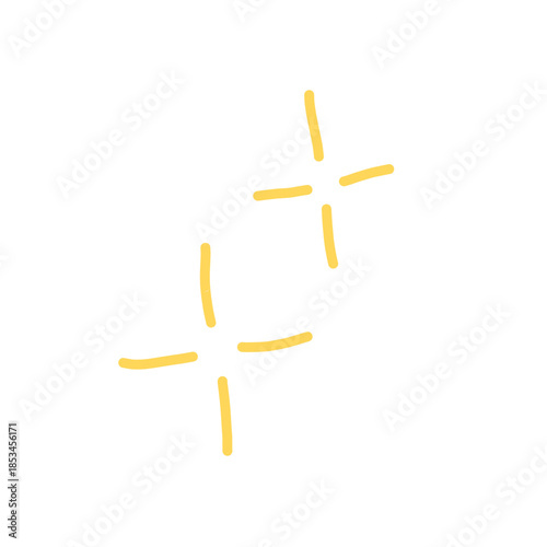 Hand drawn twinkle magic symbols