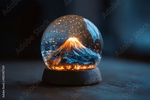 volcano in the globe