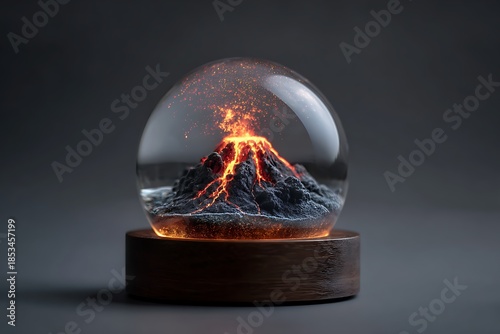 volcano in the globe