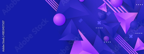 Geometric Shape Abstract Gradient Backdrop