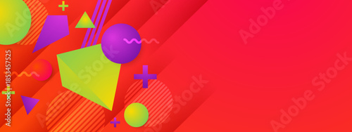 Geometric Shape Abstract Gradient Backdrop