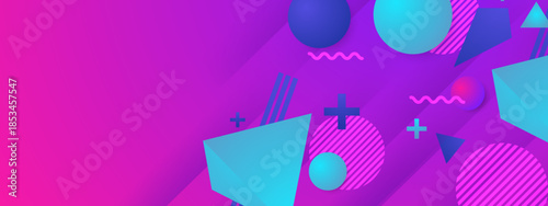 Geometric Shape Abstract Gradient Backdrop