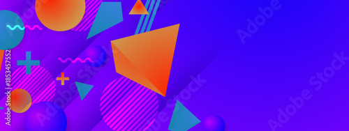 Geometric Shape Abstract Gradient Backdrop