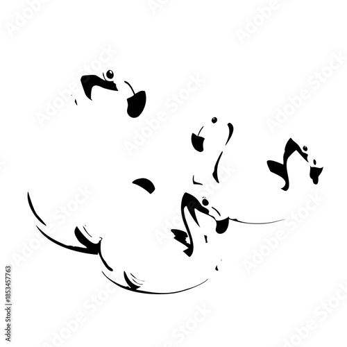 3D rendering. a lot of flamingo floats in a pool