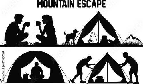 Mountain Escape Adventure Camping Experience in the Great Outdoors