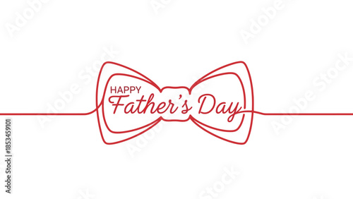 Happy Fathers Day Bow Tie Celebration.