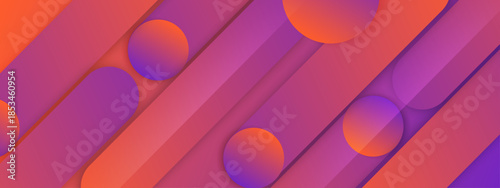 Trendy Abstract Geometric Shapes Background