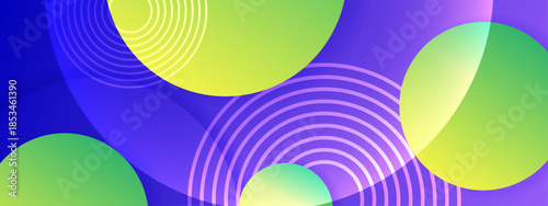 Clean Abstract Geometry Background with Trendy Shapes