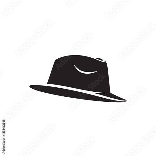 Stylish Fedora Hat Illustration Isolated on Transparent Background
